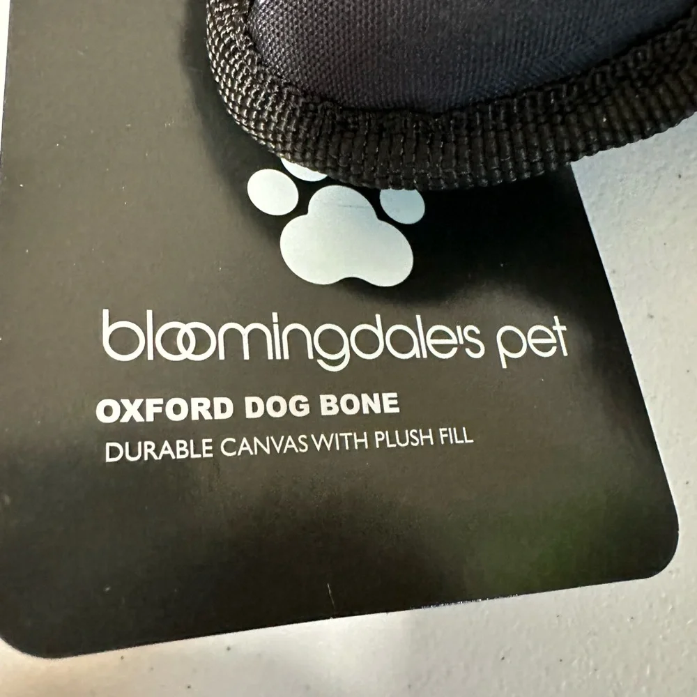 Bloomingdale's Pet Logoed Stuffed Bone Dog Toy - 150th Anniversary Exclusive NWT